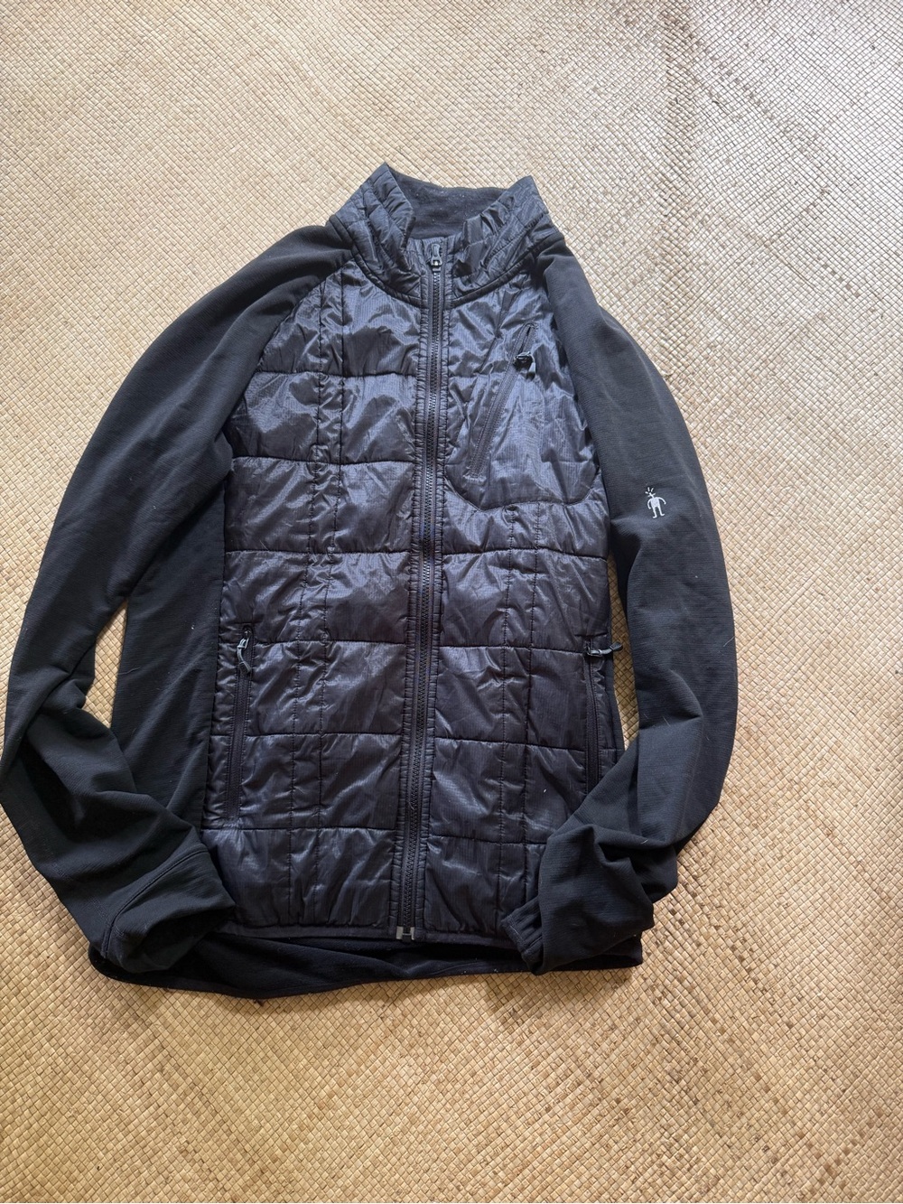 Men's Black Quilted Smartwool Smartloft Hybrid Jacket